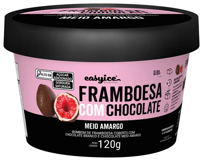 Framboesa com Chocolate Meio Amargo