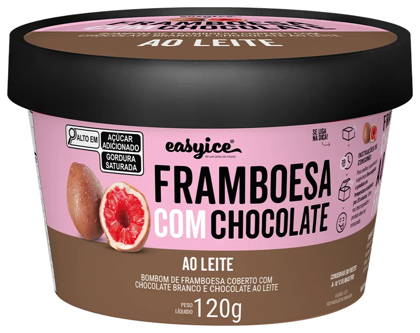 Framboesa com Chocolate ao Leite