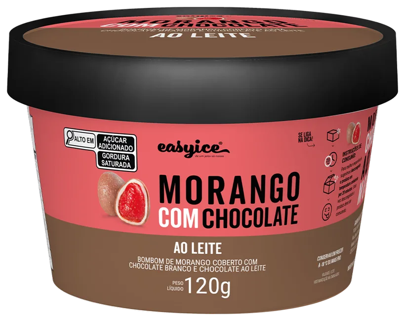 Morango com Chocolate ao Leite