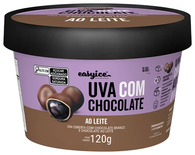 Uva com Chocolate ao Leite