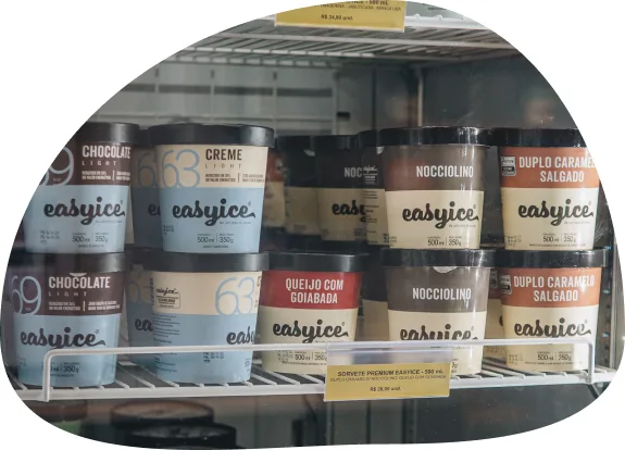 Freezer com potes Easyice